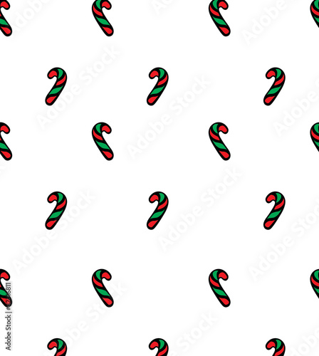 Vector of candy cane for wallpaper 