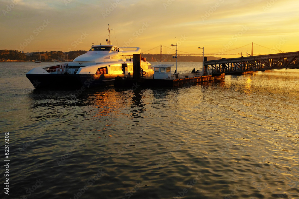 Sunset Ferryboat