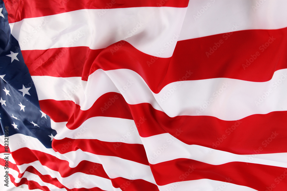 Close up of American flag Close up of American flag