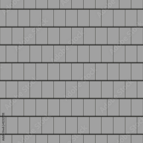 Roof tile, grey - seamless tileable