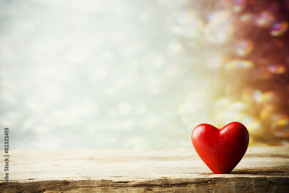 Fototapeta premium Heart. Greeting card.