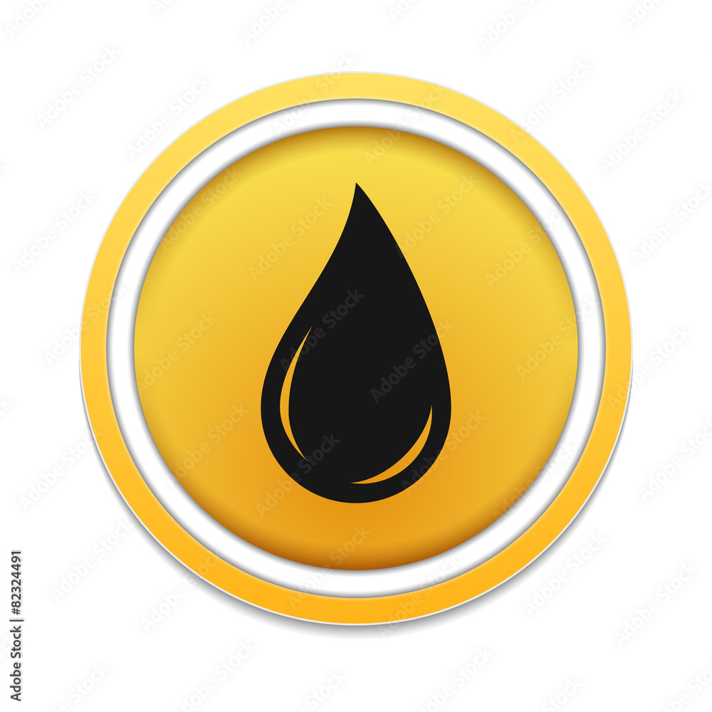 Black Oil Drop Icon