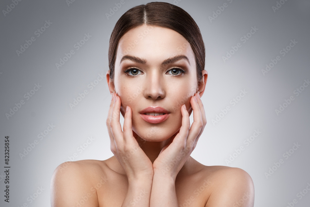 Young woman with beautiful face Young woman with beautiful face