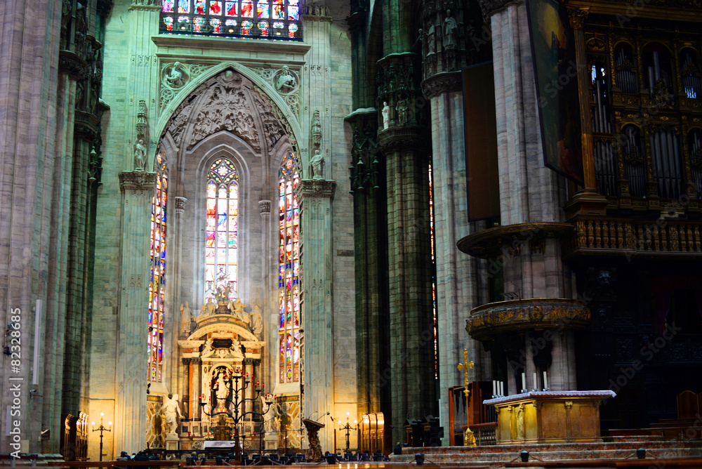 Interior of Duomo di Milano 