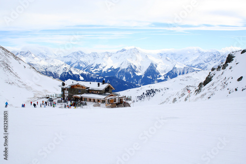 Winter sport holiday in the Alps