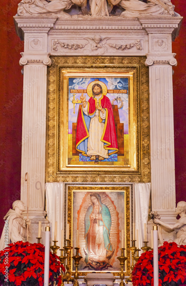 Old Basilica Guadalupe Altar Mexico City Mexico Old Basilica Guadalupe Altar Mexico City Mexico