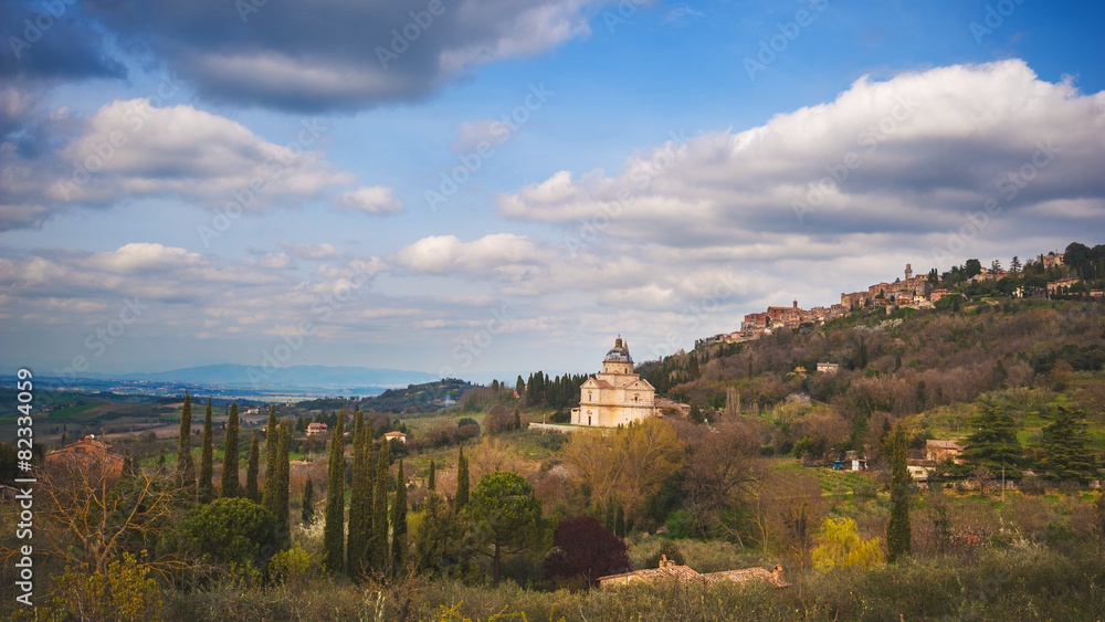 Etruscan town with a long history in northern Tuscany, Montepulc