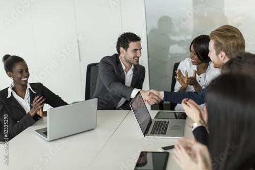 Young people in the office