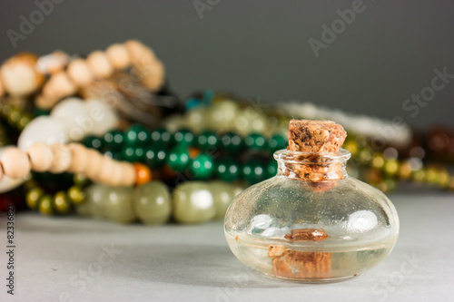 Beads and bottles photo