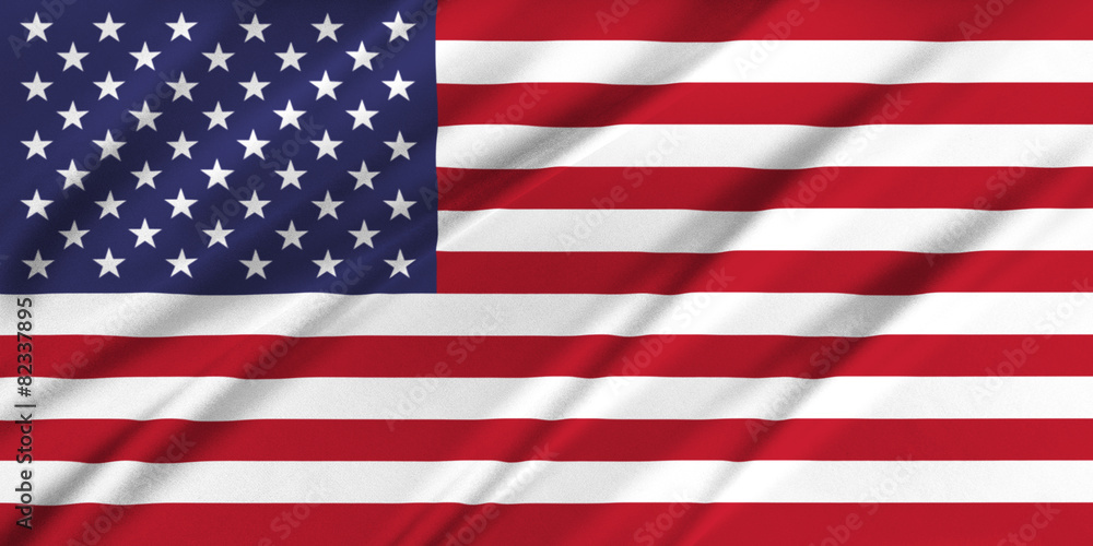 Naklejka premium United States flag