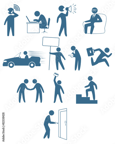 Businessmen figures set
