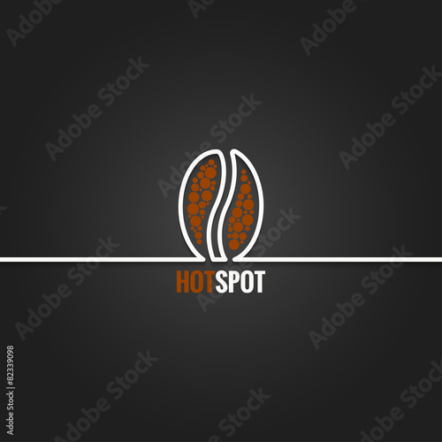 coffee bean line design background