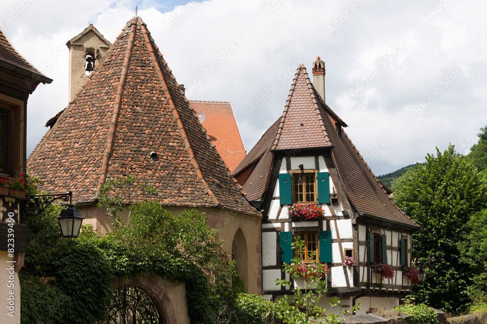 Houses in Kaysersberg, Alsace, France