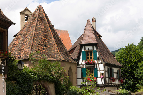 Houses in Kaysersberg, Alsace, France © zimnevan