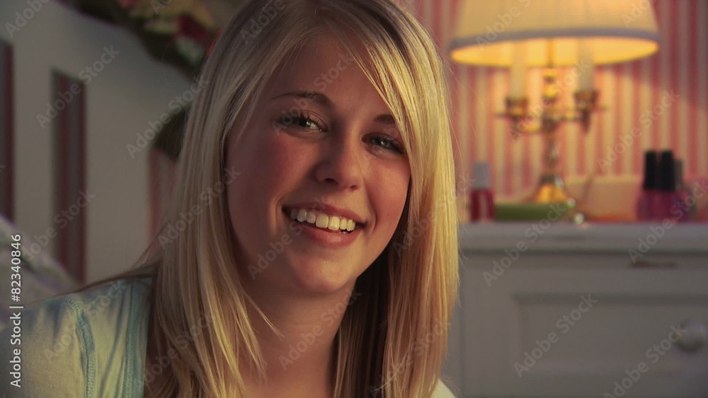 A young woman smiling A young woman smiling