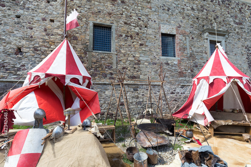 tents of ancient warriors