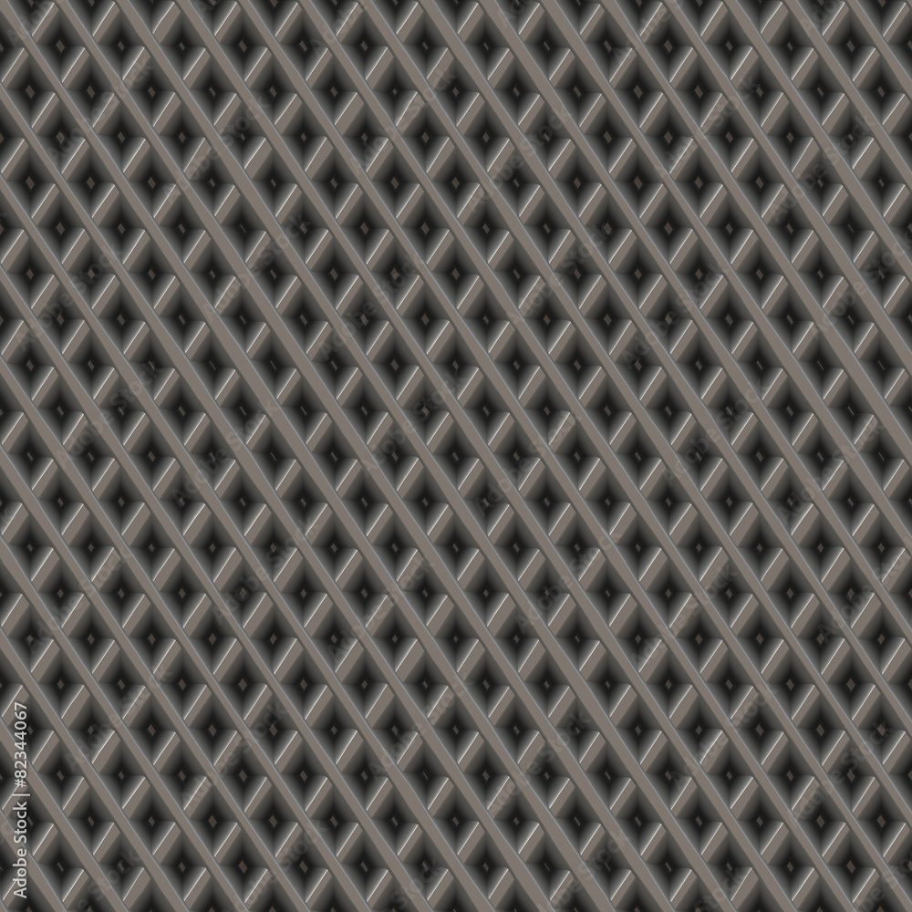 Metal pattern generated texture