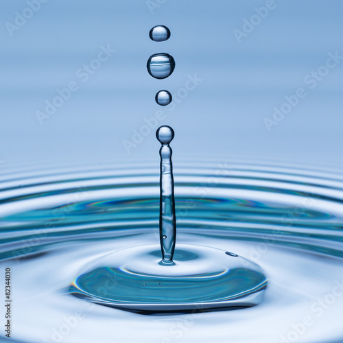 Water drop in freeze motion