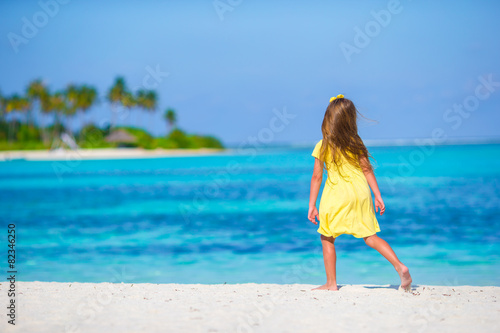 Adorable little girl at beach during summer vacation © travnikovstudio