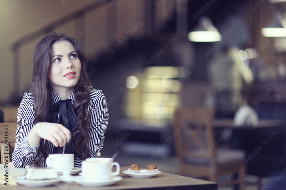 young girl in the cafe, book, reading, coffee young girl in the cafe, book, reading, coffee