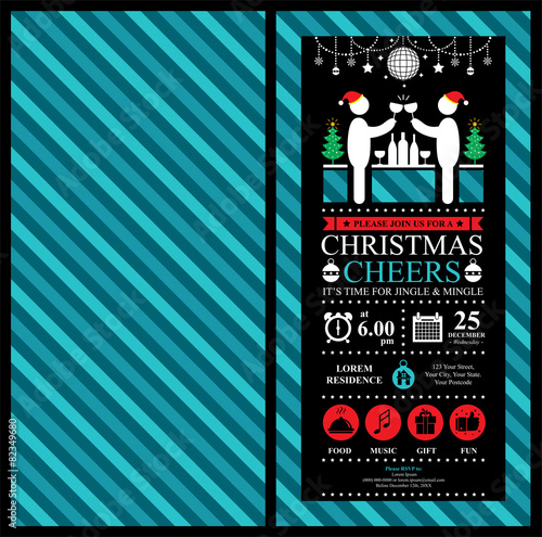 Christmas Party Invitation Card