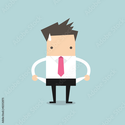 Businessman has no money