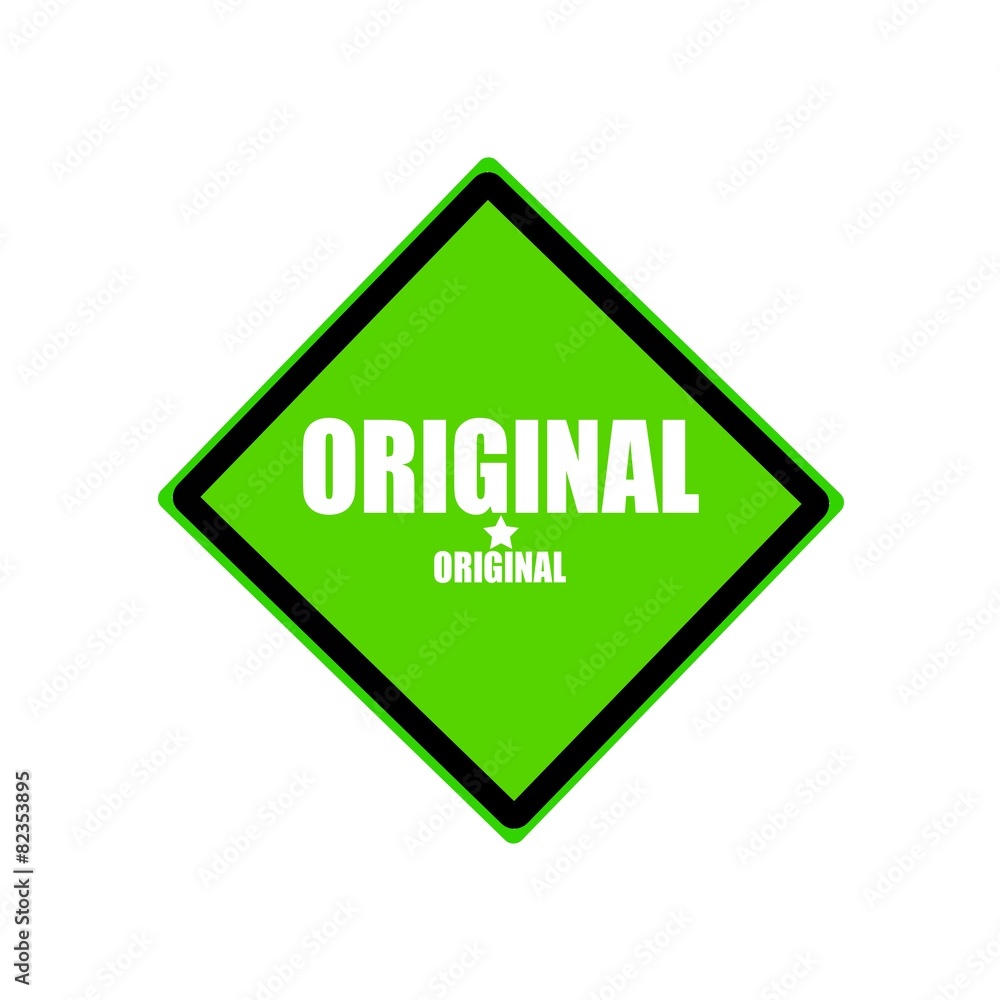 original white stamp text on green background original white stamp text on green background