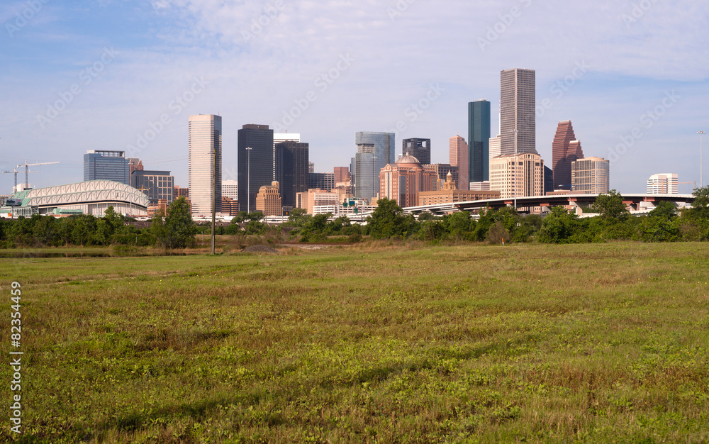Fototapeta premium Houston Skyline Southern Texas Big City Downtown Metropolis