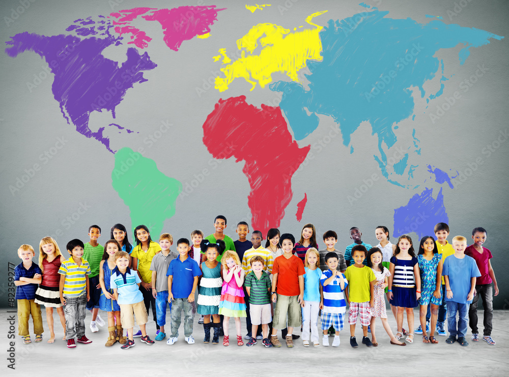 Obraz premium World Map Global International Globalisation Concept