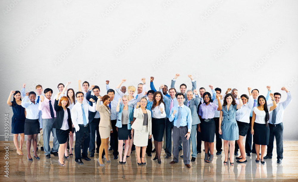 Fototapeta premium Business Cheerful Cooperation Happiness Team Concept