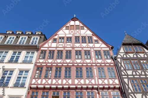 Traditional half-timbered buildings in Frankfurt Main, Germany photo