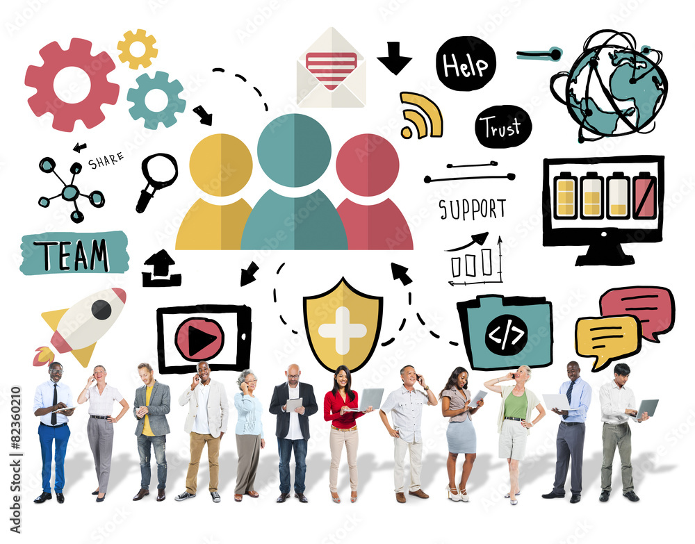 Team Share Support Trust Help Teamwork Togetherness Concept Team Share Support Trust Help Teamwork Togetherness Concept