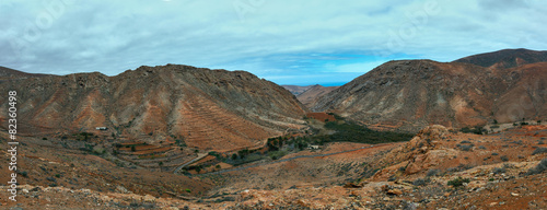 Panorama of mountains in Gran Canaria islands