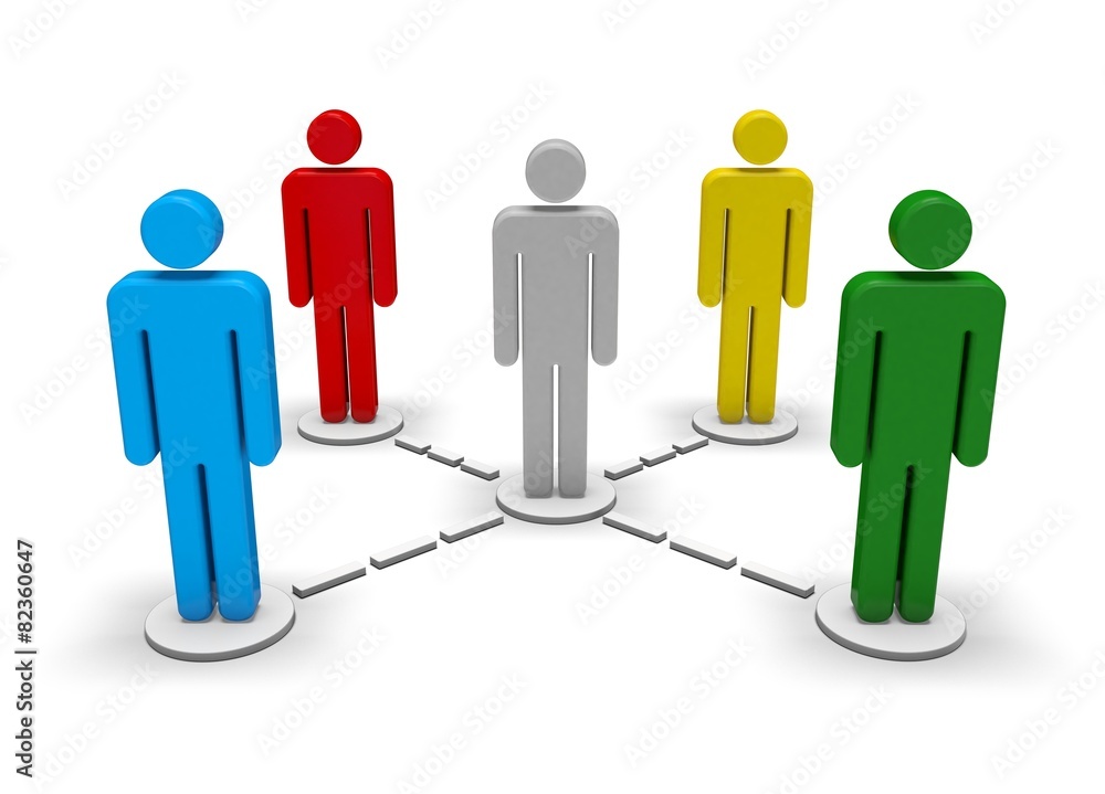 Computer Network. 3D. Business Network Computer Network. 3D. Business Network
