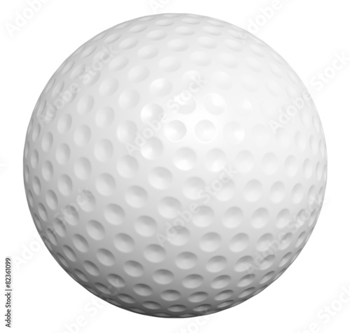 Golf Ball. 3D. Vector Golf Ball isolated on white
