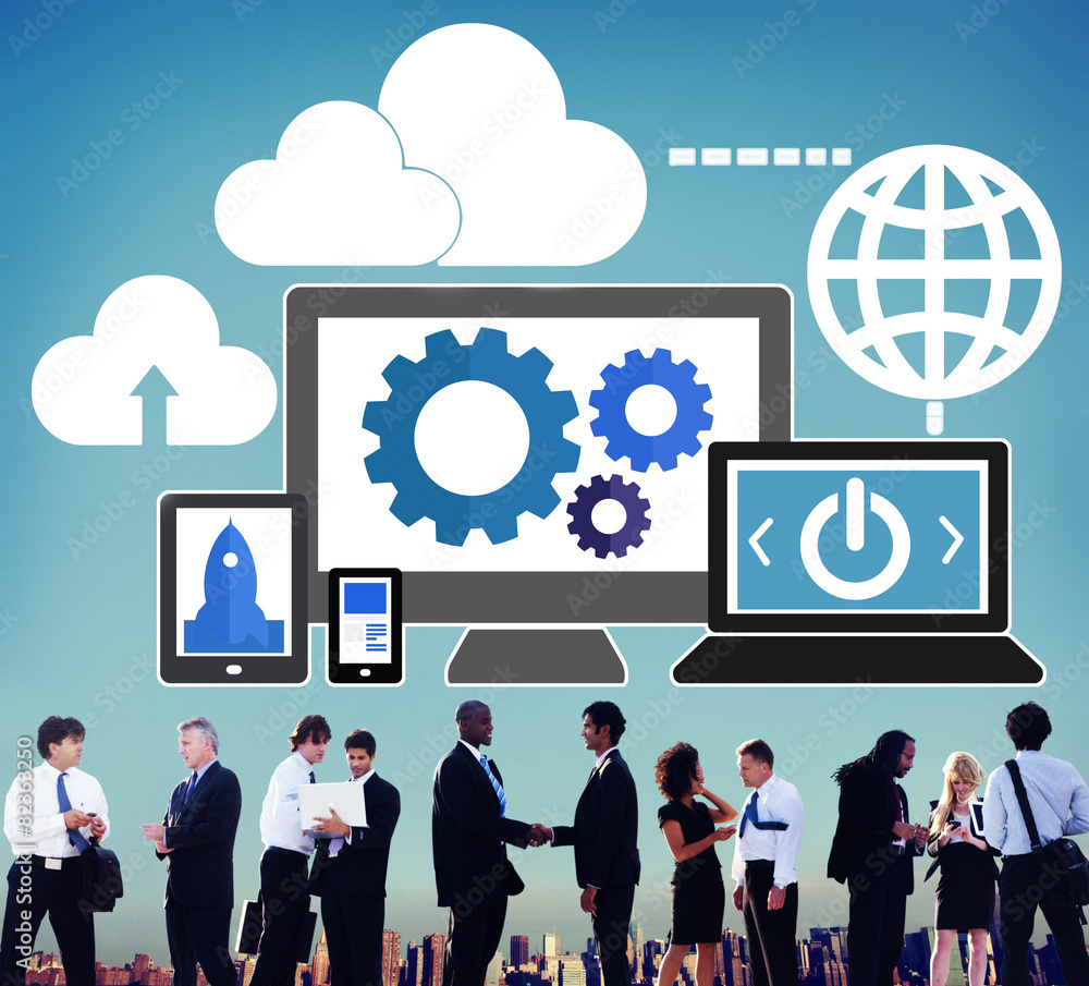 Cloud Computing Network Online Internet Storage Concept Cloud Computing Network Online Internet Storage Concept