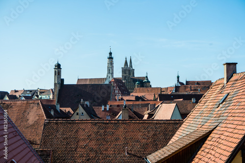 Biick über die Dächer  Rothenburg ob der Tauber photo