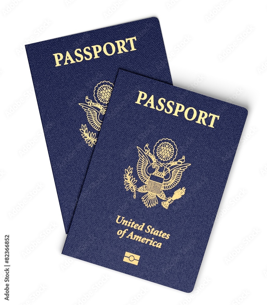 Passport. 3D. New U.S. Passport with Microchip Stock Photo | Adobe Stock