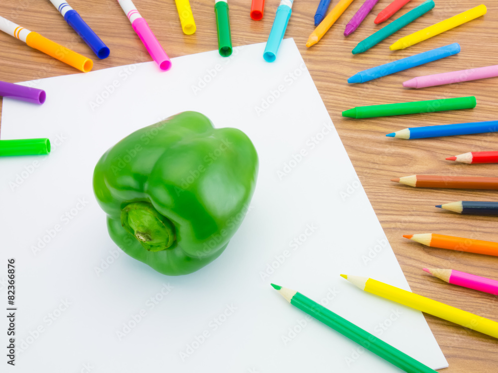 Naklejka premium Drawing Paprika