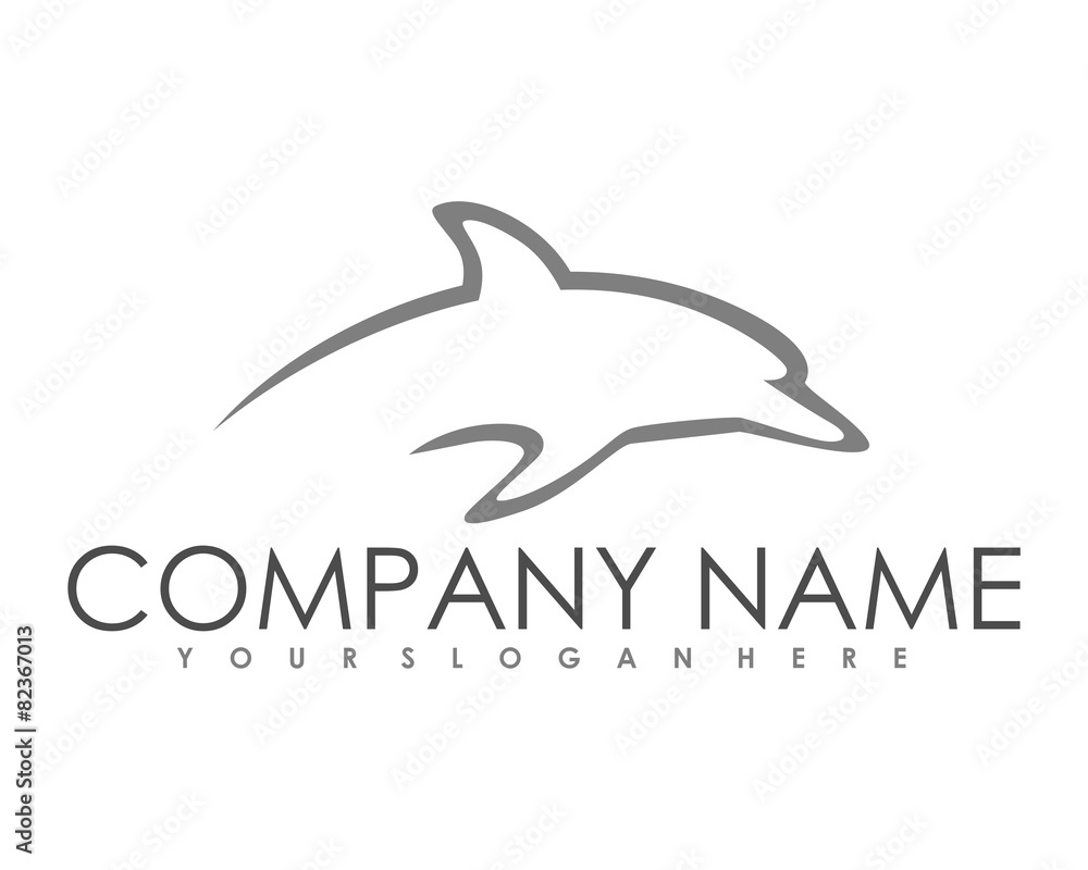 dolphins fish silhouette logo image vector dolphins fish silhouette logo image vector