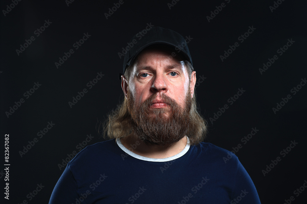 bearded brutal man with a flower bearded brutal man with a flower