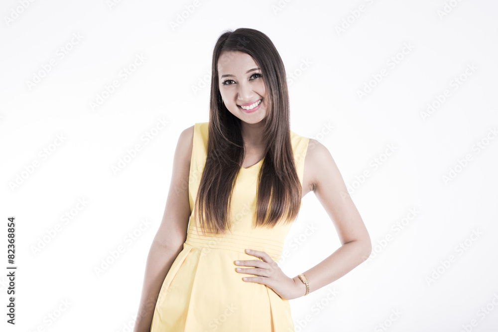 Asian woman isolated on white background Asian woman isolated on white background