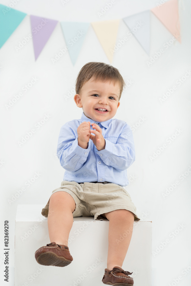 Joyful little boy Joyful little boy