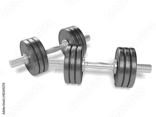 Dumbbell. 3D. Dumbell weights