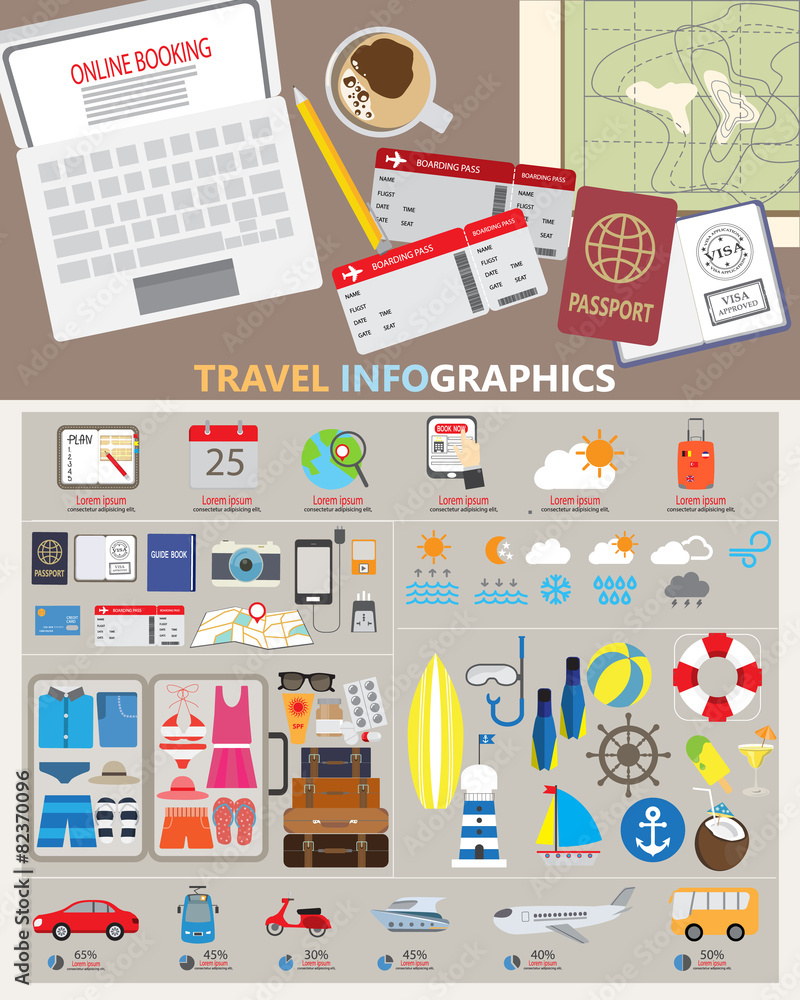 travel planing infographic