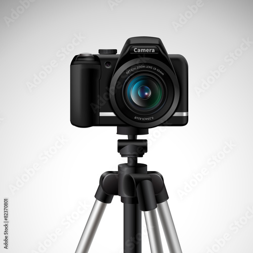 Camera On Tripod