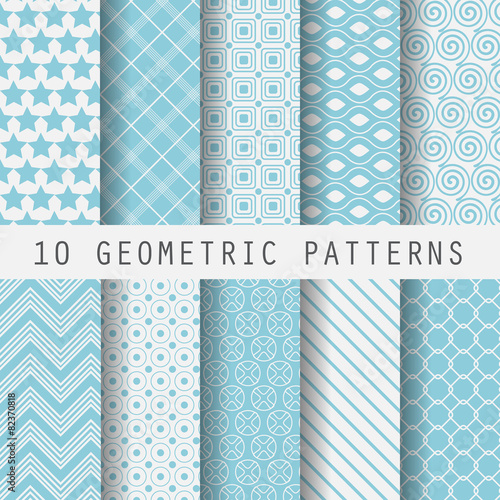 grometric blue patterns