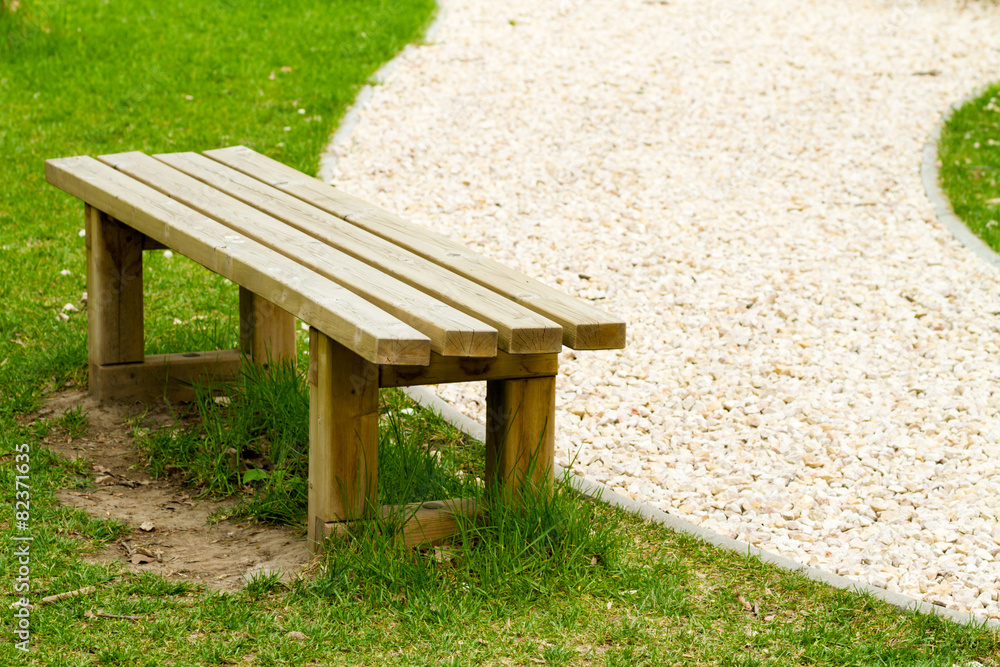 Fototapeta premium wooden bench
