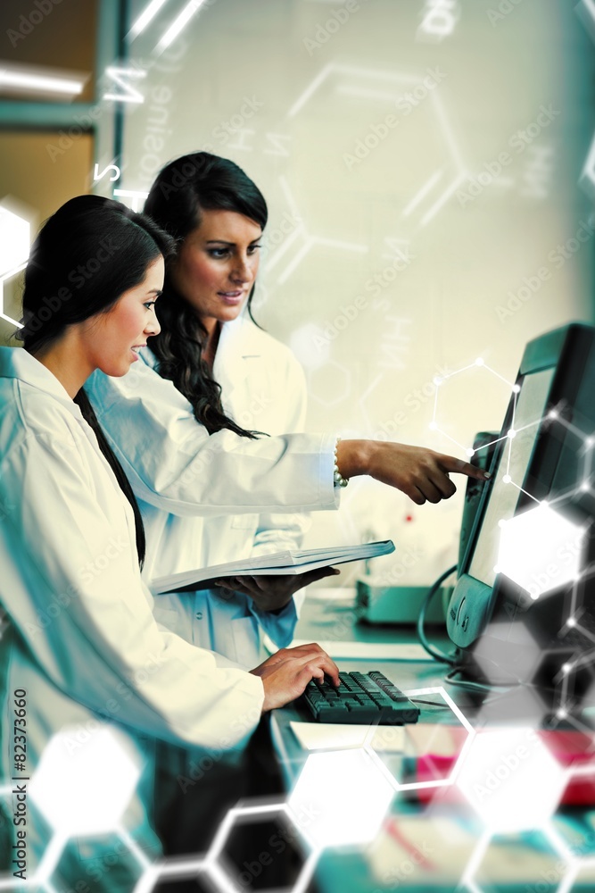 Composite image of science and medical graphic Composite image of science and medical graphic