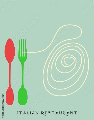 italian restaurant, pasta, noodles menu template, free copy spac